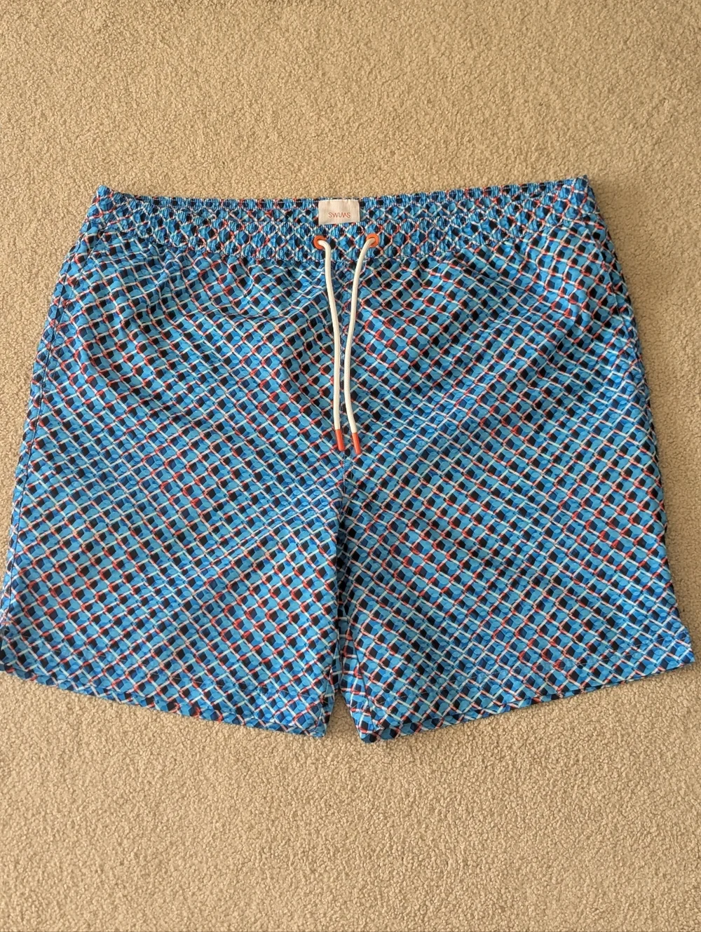 SWIMS Men's Pelosa Geometric 6.5" Swim Shorts Sz XL - Picture 2 of 12